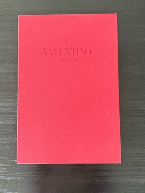 Valentino Garavani Bright Red Embossed Logo Box
